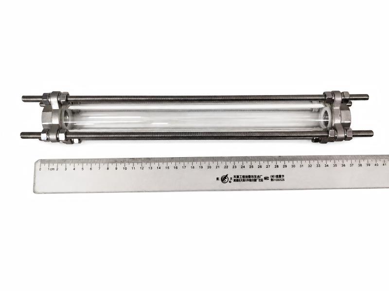 304 stainless steel tubular sight glass length measurement.
