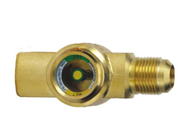 Moisture indicator female & male flare connection