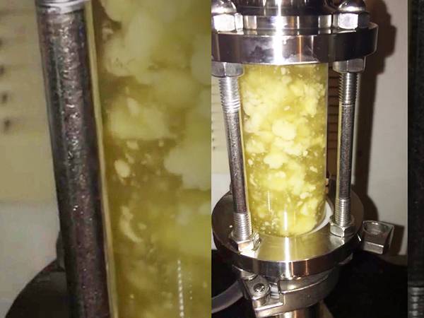 Tubular sight glass for chemical monitoring in chemical plants