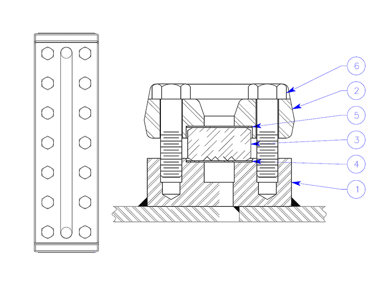 Weld Pad Level Gauge for Closed & NonCritical Process Container